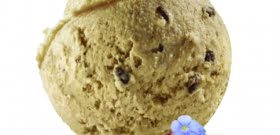 Crème glacée au Lin brun