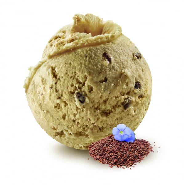 Crème glacée au Lin brun