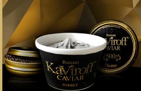 Osez le sorbet caviar Roman Kaviroff pour une expérience gustative unique