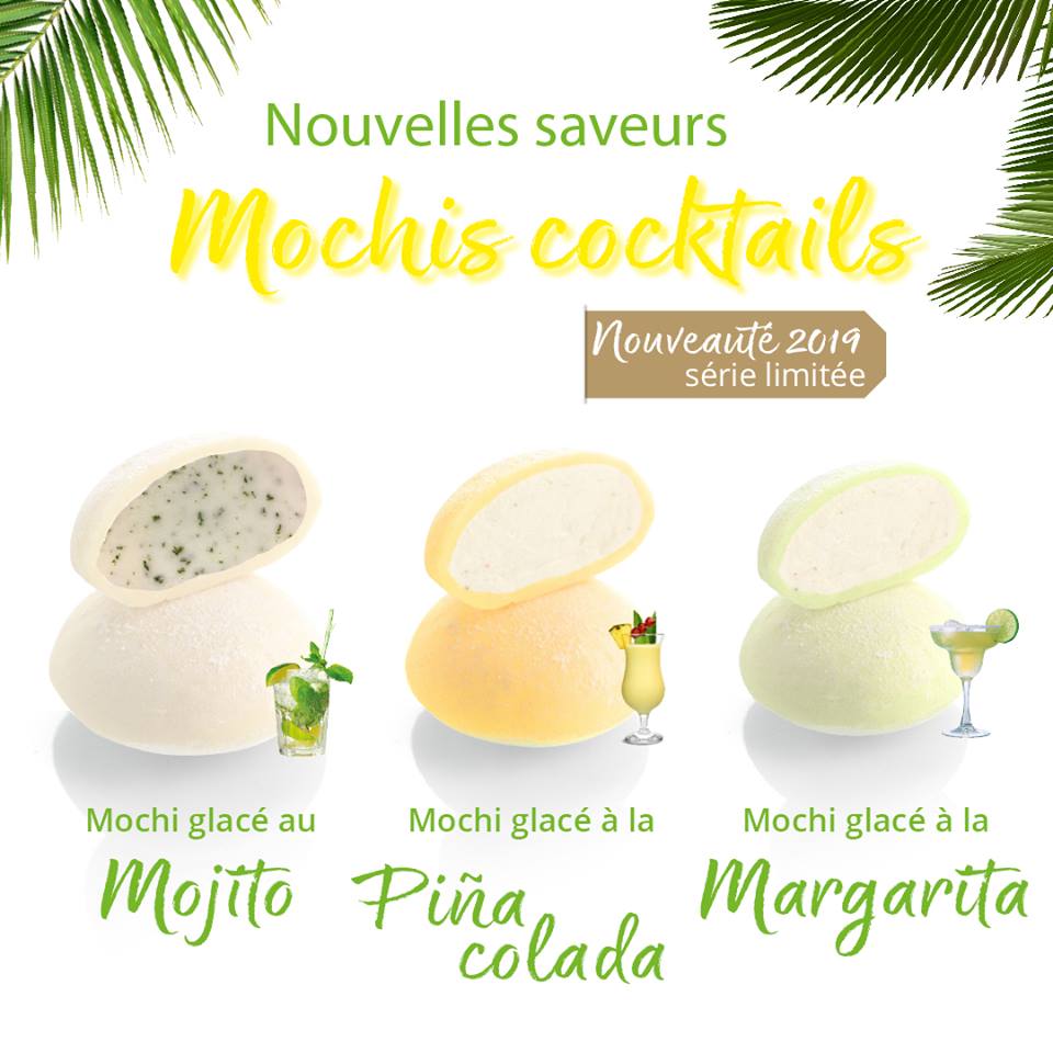 Nouvelles saveurs : mochis cocktails « à siroter » sans modération tout l’été !