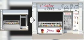 Mettez en valeur votre offre de glaces avec une Publicité sur le Lieu de Vente appropriée