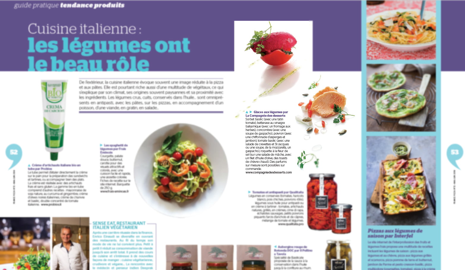 Glaces aux légumes par La Compagnie des desserts