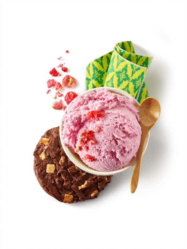 COOKIE TRIPLE CHOCOLAT, GLACE BARBAPAPA ET PRALINES ROSES