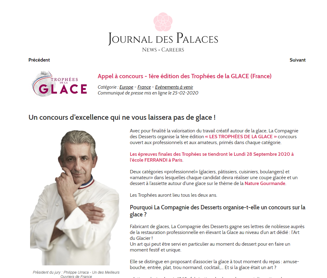 Première édition des Trophées de la Glace : les inscriptions sont lancées !
