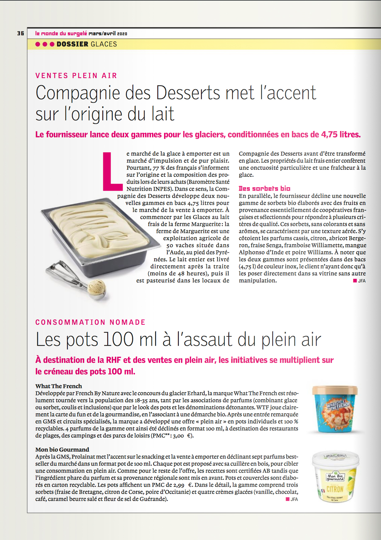 Compagnie des desserts met l’accent sur l’origine du lait