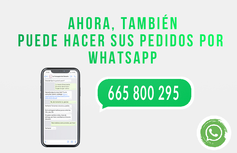 ¡Nuevo servicio de pedidos por Whatsapp!