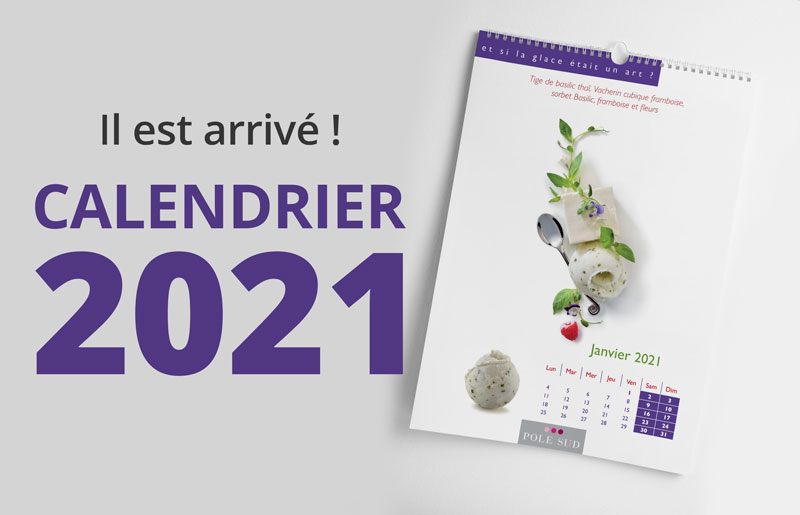 Le calendrier 2021 est arrivé !