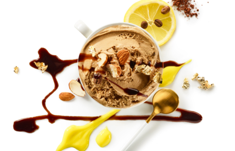 Glace au lait frais Café expresso Guatemala