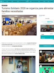 Turismo Solidario 2020 se organiza para alimentar a familias necesitadas