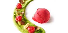 Parenthèse gourmande : pistache et sorbet Framboise