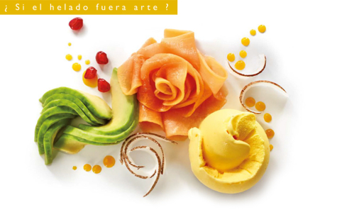 ¡Feliz Enero! Idea de emplatado con helado de azafrán