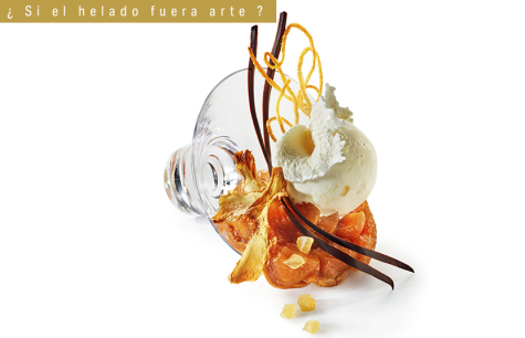 ¡Feliz Julio! Idea de emplatado con helado de Jengibre con jengibre confitado