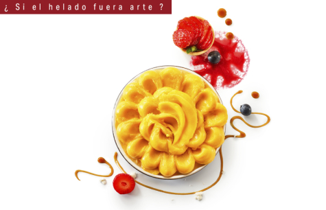 ¡Feliz Agosto! Idea de emplatado con sorbete de mango 