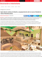 Epta Iberia realiza el diseño y equipamiento de la nueva Heladería Oasis Matalascañas